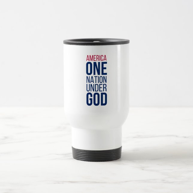 Taza De Viaje One Nation Under God (Centro)