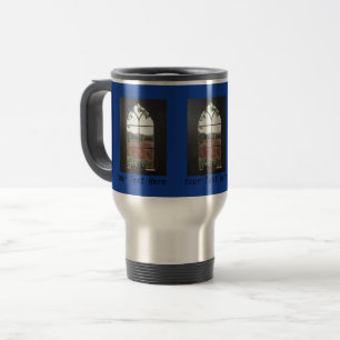 Taza De Viaje Opinión rural del paisaje de la ventana de la