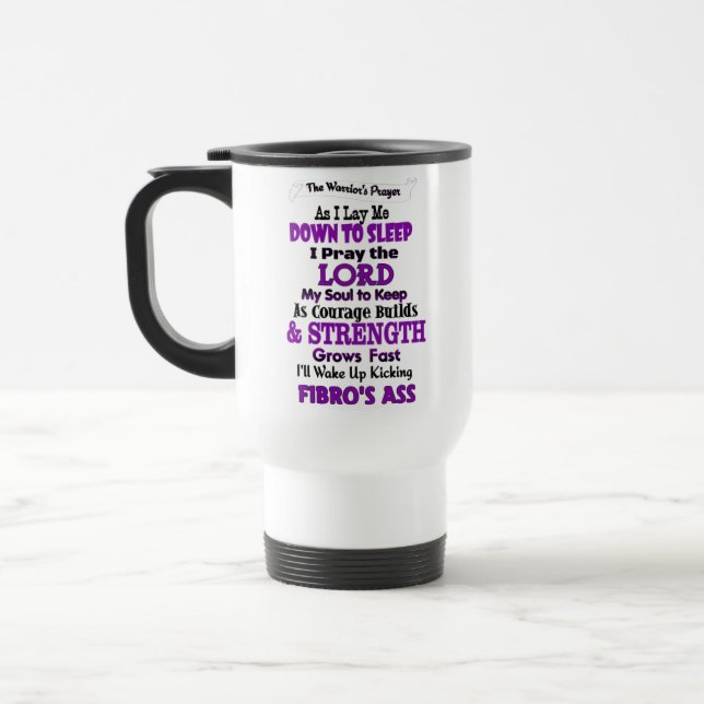 Taza De Viaje Oración del guerrero... Fibro (Izquierda)
