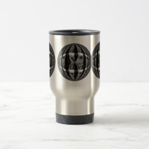 Taza De Viaje Orb Chrome Black travel mug