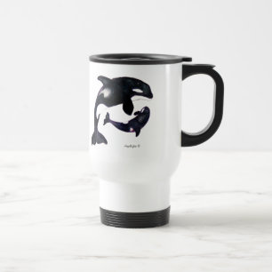 Taza De Viaje Orca tribal