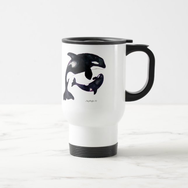 Taza De Viaje Orca tribal (Derecha)
