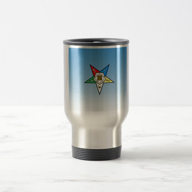 Taza De Viaje Orden de OES del azul del este de la estrella (Centro)