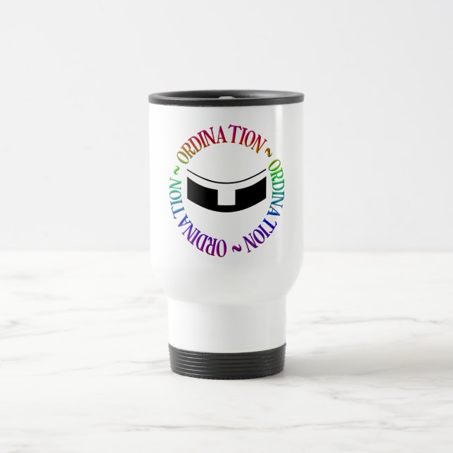 Taza De Viaje Ordenación - Órdenes sagradas (Centro)