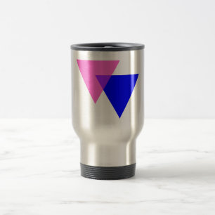 Taza De Viaje Orgullo bisexual biangles