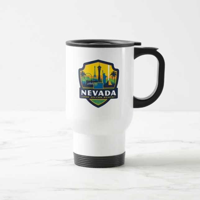 Taza De Viaje Orgullo del Estado | Nevada (Derecha)