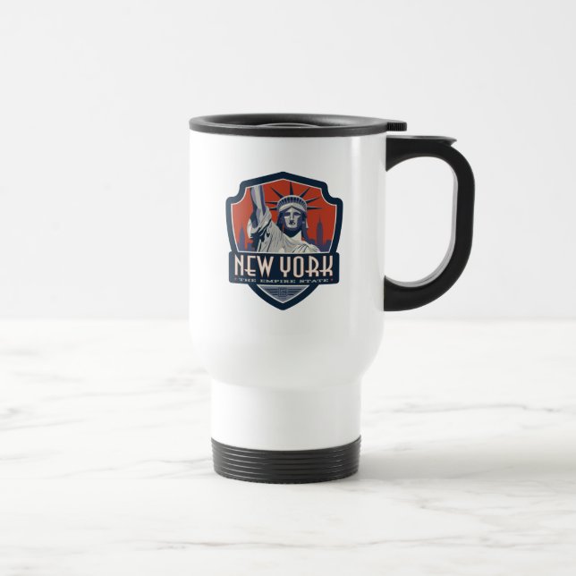 Taza De Viaje Orgullo del Estado | Nueva York (Derecha)