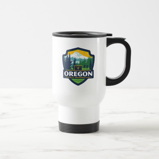 Taza De Viaje Orgullo del Estado | Oregón (Derecha)