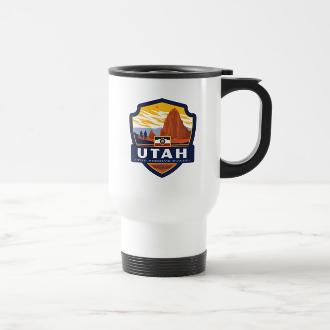 Taza De Viaje Orgullo del Estado | Utah (Derecha)