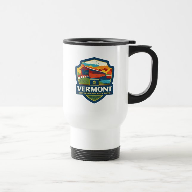 Taza De Viaje Orgullo del Estado | Vermont (Derecha)