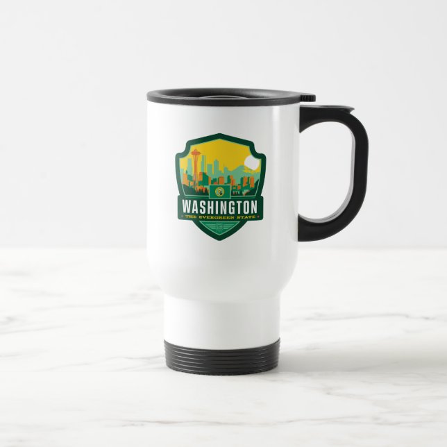Taza De Viaje Orgullo del Estado | Washington (Derecha)
