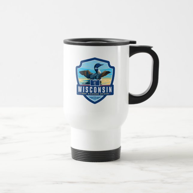 Taza De Viaje Orgullo del Estado | Wisconsin (Derecha)