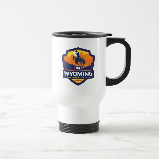Taza De Viaje Orgullo del Estado | Wyoming (Derecha)