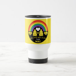 Taza De Viaje Orgullo LGBTQ Gay de Discapacidad en silla de rued
