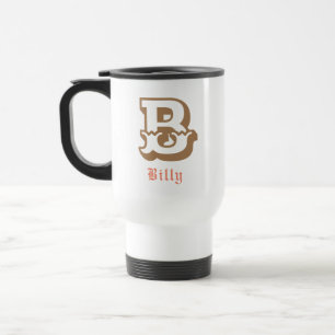 Taza De Viaje Orgullo occidental: Mug de viaje monograma persona