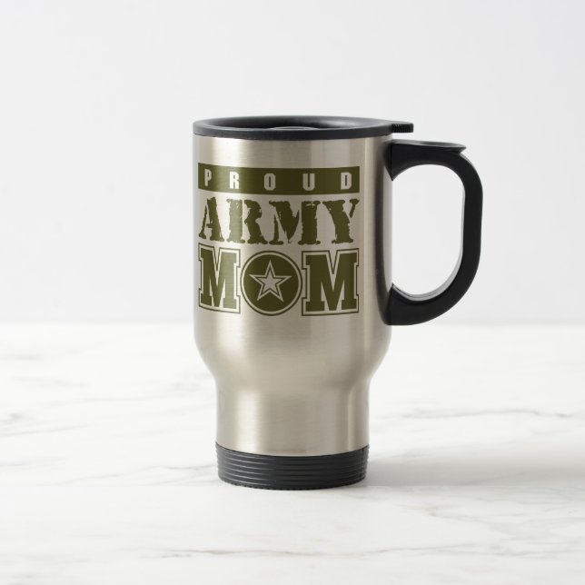 Taza De Viaje Orgullosa mamá del Ejército (Derecha)