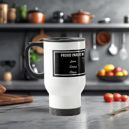 Taza De Viaje Orgulloso padre de con nombres personalizados - Dí