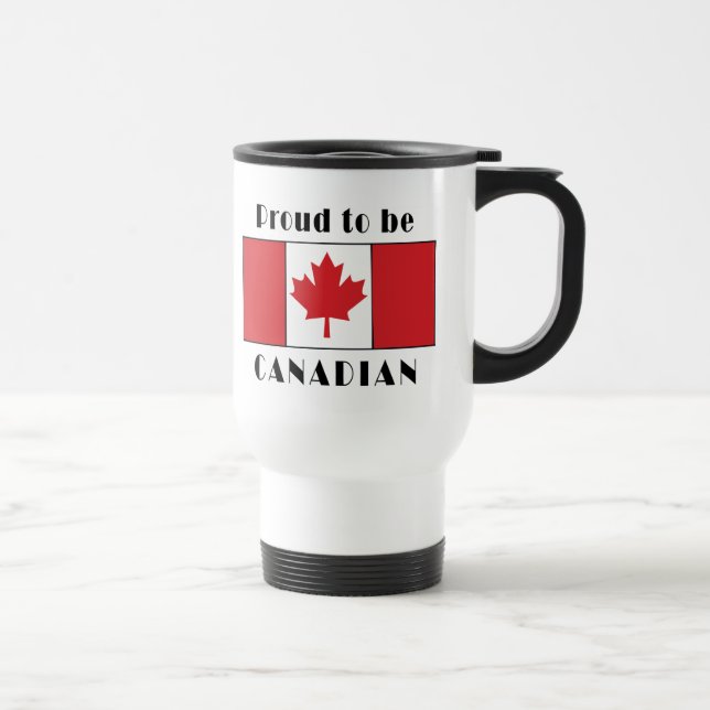 Taza De Viaje Orgulloso ser canadiense (Derecha)