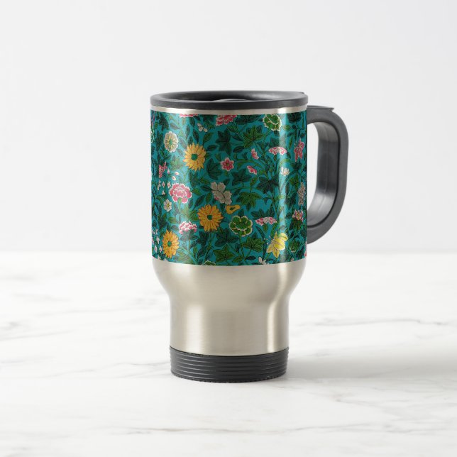 Taza De Viaje Ornamental Floral Pattern (Anverso derecho)