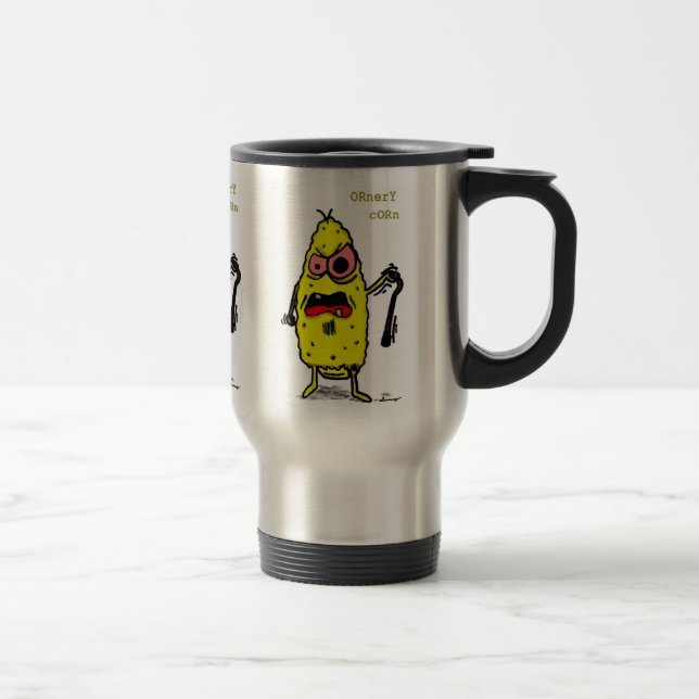 Taza De Viaje Ornery Corn Travel Mug (Derecha)