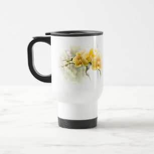 Taza De Viaje Orquídea amarilla en sol
