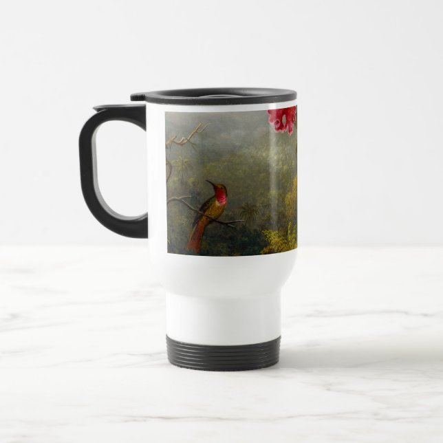 Taza De Viaje Orquids y Hummingbird Heade (Izquierda)