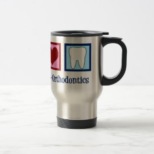 Taza De Viaje Ortodoncia del amor de la paz