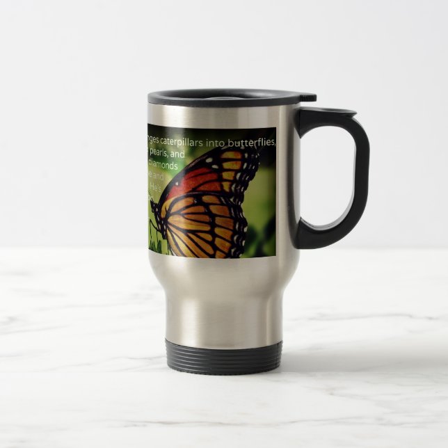 Taza De Viaje Orugas en mariposas (Derecha)