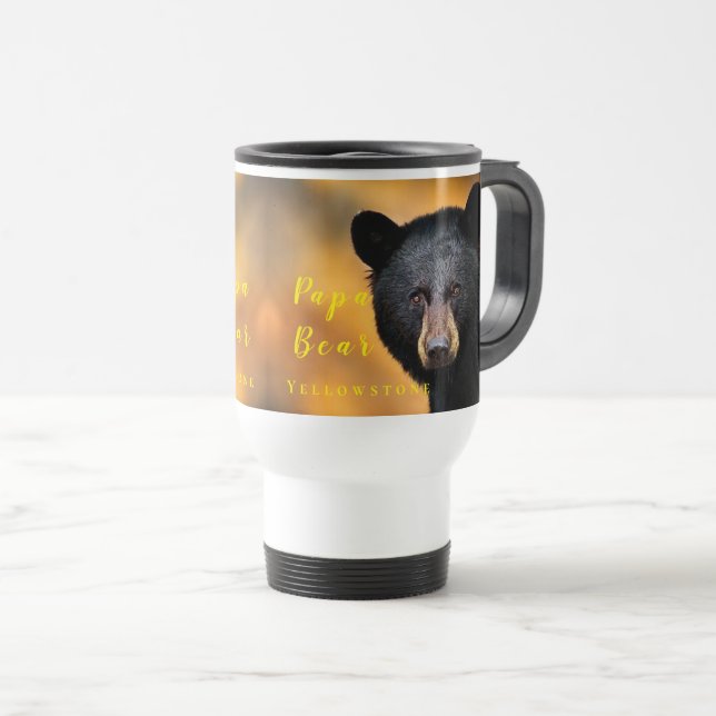 Taza De Viaje Oso de la Taza-Papá del viaje del oso de (Anverso derecho)