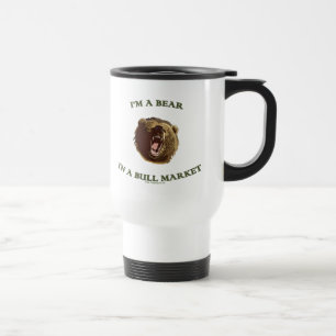 Taza De Viaje Oso en un mercado alcista