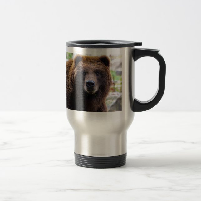 Taza De Viaje Oso grizzly de Brown (Derecha)