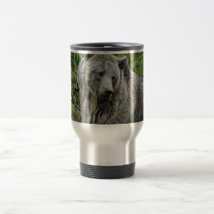Taza De Viaje Oso grizzly en el parque nacional de Yellowstone