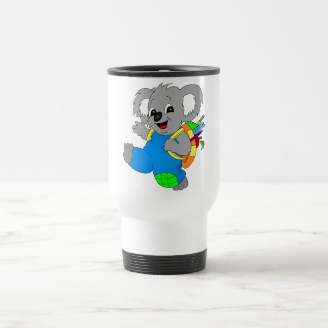 Taza De Viaje Oso Koala con mochila (Centro)