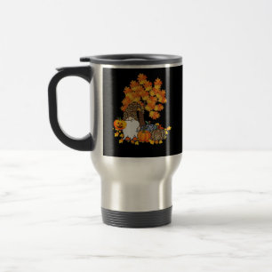 Taza De Viaje Otoño de la Calabaza Gnomes Cute Gnomes