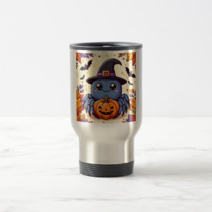 Taza De Viaje Otoño/otoño/araña/bruja/halloween