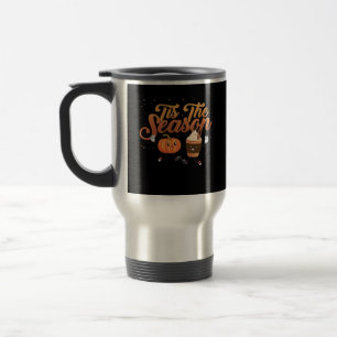 Taza De Viaje Otoño Retro Es La Temporada