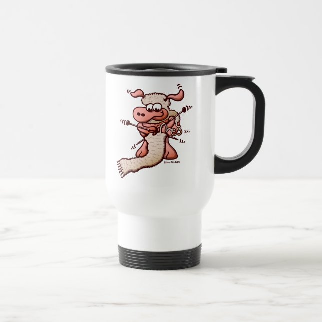 Taza De Viaje Ovejas que hacen punto (Derecha)
