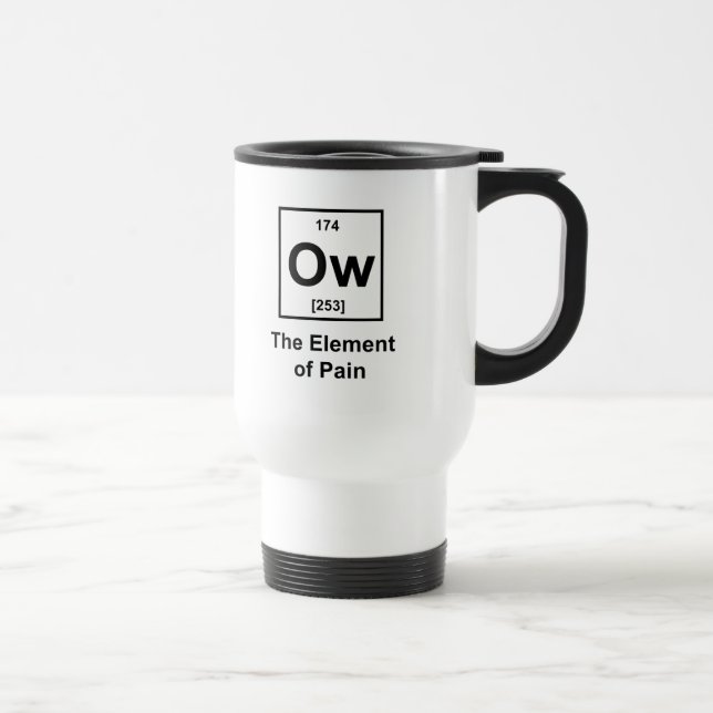 Taza De Viaje Ow, el elemento del dolor (Derecha)