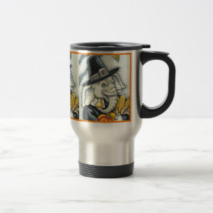 TAZA DE VIAJE PACHIDERMO DE GRACIAS, ELEFANTE DE PILGRIM AGRADEC