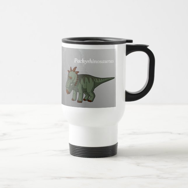 Taza De Viaje Pachyrhinosaurio Dinosaurio (Derecha)