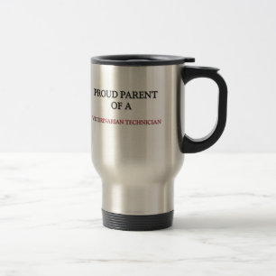 Taza De Viaje Padre orgulloso de un TÉCNICO VETERINARIO