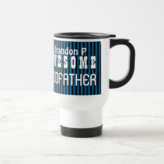Taza De Viaje PADRINO impresionante de UTEMPLATE con las RAYAS (Derecha)