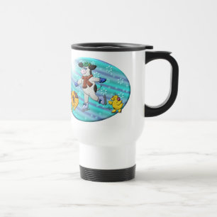 Taza De Viaje País de las maravillas del invierno del acebo