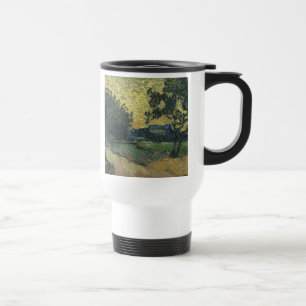 Taza De Viaje Paisaje de Van Gogh al Crepúsculo