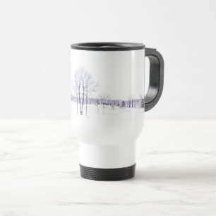 Taza De Viaje Paisaje invernal de nieve