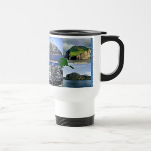 Taza De Viaje Paisajes rocosos del poblado de Alaska