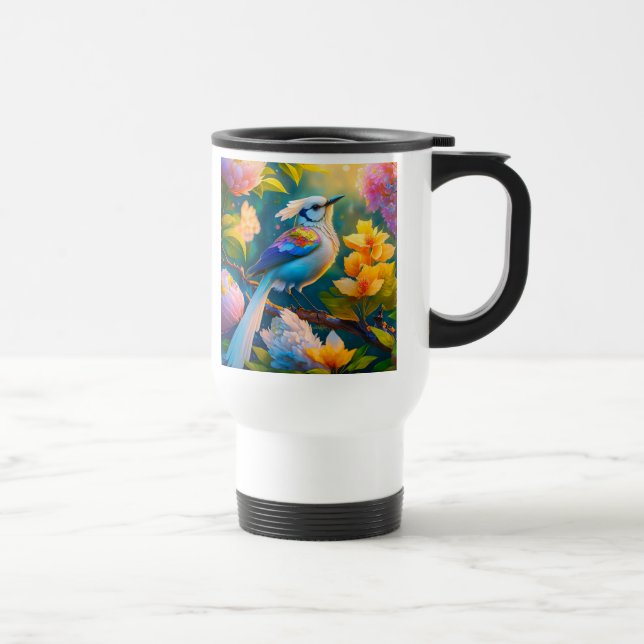 Taza De Viaje Pájaro arcoiris de Jay Fantasy (Derecha)