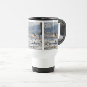 Taza De Viaje Pájaro Azul De La Felicidad Inspirador