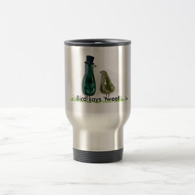Taza De Viaje Pájaro dice 'pío' (Centro)