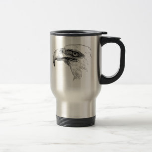 Taza De Viaje Pájaro Eagles personalizado cabeza de Eagle calvo